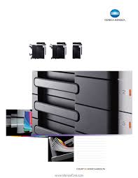 Please read and agree to these terms and conditions before downloading and installing software. Konica Minolta Bizhub C280 Product Guide