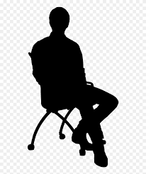 Find the perfect person sitting in chair stock illustrations from getty images. Silhouette Of Man On Chair Sitting On Chair Silhouette Clipart 5667262 Pinclipart