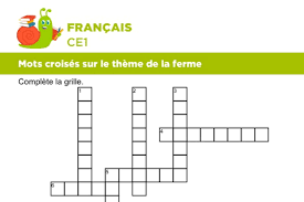 Le loup qui découvrait le pays des contes : Mots Croises Sur Le Theme De La Ferme