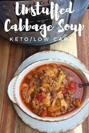 Unstuffed Keto Cabbage Soup Instant Pot Crock Pot Or Stove Top Directions Recipe Unstuffed Cabbage Roll Soup Unstuffed Cabbage Soup Cabbage Roll Soup