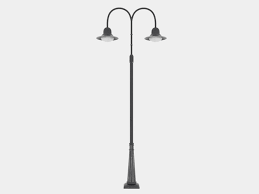 Double Arm Lamp Post 3d Model Lamp Lamp Post Modern Table Lamp