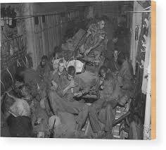 Army's divisions by former chief of staff of the army gen edward c. Vietnam War 101st Airborne Division Wood Print By Everett