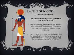 The ancient egyptians revered ra as the god who created everything. Egyptian Gods