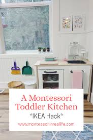 a functional montessori toddler kitchen