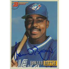 Howard Battle Toronto Blue Jays 1993 Bowman Autographed Card. This item  comes with a certificate of authenticity from Autograph-Sports. Autographed