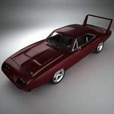 3d Model Dodge Charger Daytona Hemi 1969 C4d Obj 3ds Fbx Dodge Charger Daytona Dodge Charger Classic Cars