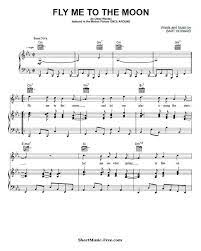 Fly Me To The Moon Sheet Music Frank Sinatra Sheet Music Sheet Music Pdf Frank Sinatra Lyrics