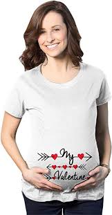 We have cute pregnant shirt and hilarious pregnancy gifts. Maternity My Valentine Hearts And Arrows Valentines Day Pregnancy T Shirt At Amazon Women S Clothing Store