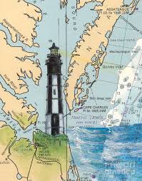 cape henry lighthouse va cathy peek nautical chart map