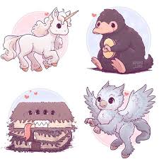 Another Animal Fusion This Time A Cat Deer Or Deer Cat Or Something 3 Basically I Wanted To Harry Potter Creatures Cute Harry Potter Harry Potter Drawings