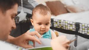 Amazon.com : BABY JOY 4 in 1 Pack and Play, Portable Baby Playard with  Bassinet, Adjustable Canopy, Changing Table, Lockable Wheels, Glowing Music  Box, Travel Baby Crib Bassinet Bed from Newborn to