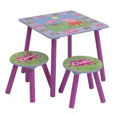 Peppa Pig Table And 2 Stools Peppa Pig Decorations Peppa Pig Peppa Pig Birthday Party