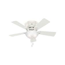 A commitment to excellence for over 100 years. Hunter Fan Company 42 Inch Haskell Low Profile Indoor Living Room Ceiling 4 Blade Fan With Dimmable Led Light Fresh White Target