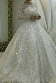 Sparkly Long Sleeves Long Wedding Dresses Prom Dresses Evening Dresses Sparkle Wedding Dress Ball Gowns Wedding Wedding Dress Sequin