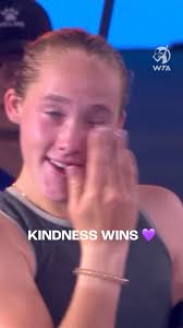 Kindness wins 💜, Daria Kasatkina consoles her friend Andreeva