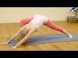 Down Dog Lunge Yoga With Esther Ekhart A Hip Opener And Strengthener Hip Openers Yoga Stretches Yoga Sequences