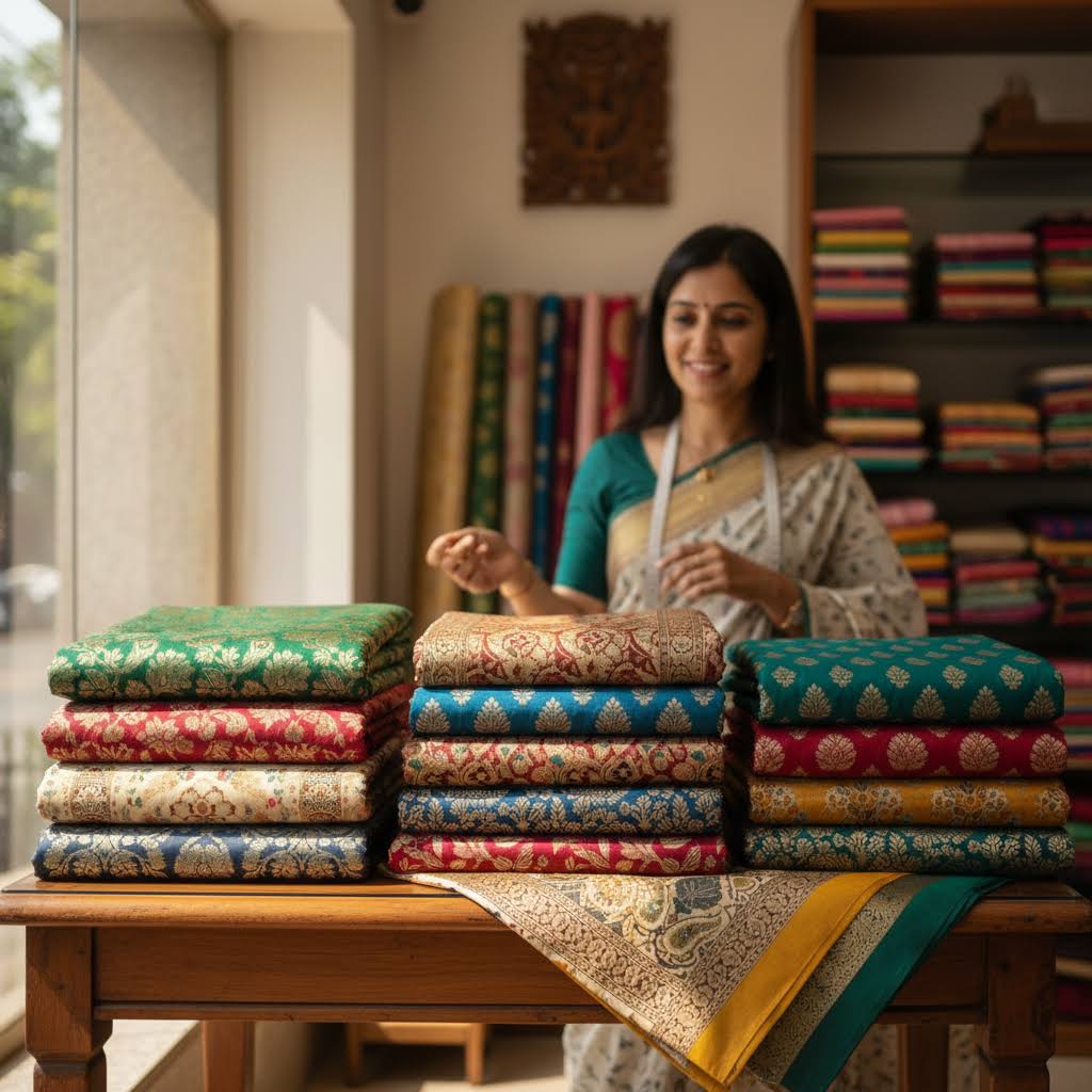 Brocade Fabrics for Lehengas product image