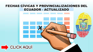 Así, a partir de este año se celebrará el día del protagonista de dragon ball. Fechas Civicas Y Provincializaciones Del Ecuador 2021