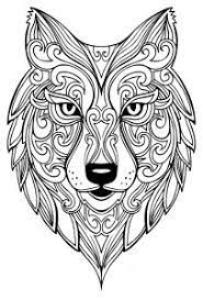 coloring page wolf 2 animal pages mandala coloriage chevalier noir fortnite