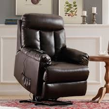 Enjoy free shipping on most stuff, even big stuff. Euroco Power Lift Chair Electric Recliner Pu Leather Lift Recliner Chair Heavy Duty Steel Reclining Mechanism Brown Walmart Com Walmart Com