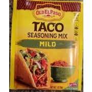 Old El Paso Taco Seasoning Mix Mild Calories Nutrition Analysis More Fooducate