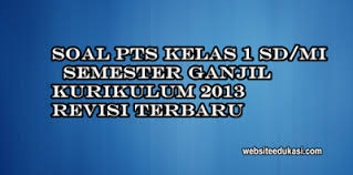 Soal Pts Kelas 1 Semester 1 K13 Tahun 2020 2021 Websiteedukasi Com