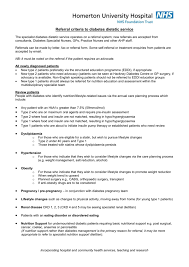 Referral Criteria For Diabetes Dietitians 2014