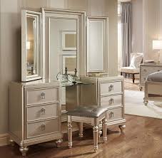 Samuel Lawrence Diva Vanity With Stool In Silver Mirrored Bedroom Furniture Shabby Chic Dresser Dresser With Mirror
