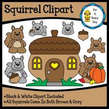 Black And White Squirrel With Acorn Clipart Squirrel Clipart Squirrel Clipart Clip Art Acorn Image