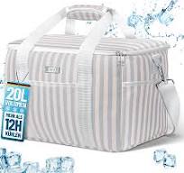 HOEL Kühltasche groß 20L / 30L faltbar - Isolierte Thermotasche -  Lunchtasche wasserdicht & auslaufsicher - Isoliertasche für Auto &  Einkaufen - ...