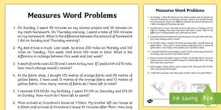 Don't be embarrassed of your curiosity, everyone has questions that they may feel uncomfortable asking certain people, so this place gives you a nice area not to be judged about asking it. Measure Word Problems Worksheet Worksheet Teacher Made