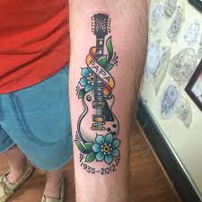 State of art tattoo on twitter. Gibson Les Paul Done By Amanda At Lakeside Tattoo Richmond Va Guitar Tattoo Design Guitar Tattoo Tattoos