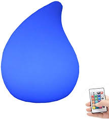 Led Table Mood Light Night Battery Powered Portable Adorable Silicone Water Drop Lamp For Party Yard Patio Garden Decor Lamp Amazon Com