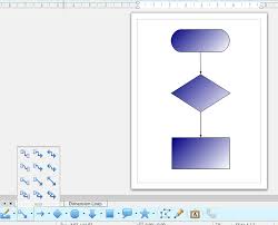 how to set up a flowchart with the libreoffice draw