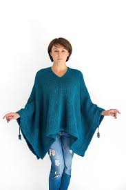 Poncho Sweater For Woman Alpaca Hand Knit Oversized Chunky Etsy Ganchillo Estilo Libre Tejidos En Lana Tejidos