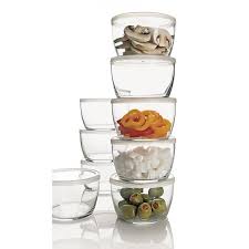 Clear Glass Bowl With Lid Reviews Crate And Barrel Storage Bowls Kitchen Storage Containers Cool Kitchens