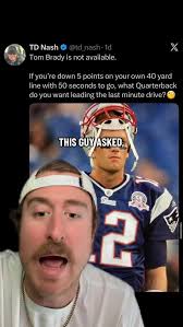 Tom Brady ain't walking through that door. Drew Bledsoe ain't walking  through that door. Matt Cassell ain't walking through that door. 😅