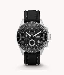 Shop for decker chronograph rose dial ladies watch es3352 by fossil at jomashop, see price in cart. Decker Chronograph Black Silicone Watch Ch2573 Fossil