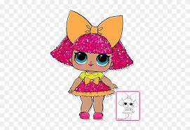 Glitter force coloring pages five girls free printable. Glitter Queen Printable Coloring Page Lol Surprise Serie 1 Free Transparent Png Clipart Images Download