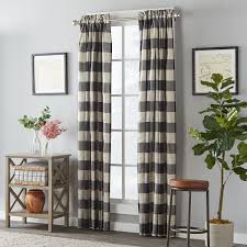 Black And White Plaid Curtains Walmart Skl Home Grandin Window Curtain Panel Walmart Com In 2020 Curtains Panel Curtains Buffalo Plaid Curtains