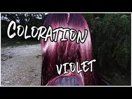 892 Coloration 5 20 Violet Intense Youtube Long Hair Styles Hair Hair Styles