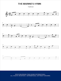 The world's largest trumpet sheet music collection. The Marines Hymn Trumpet Traditional Ean13 3700681112852 Sheet Music Place