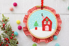 Explore val hebert's photos on flickr. Sweet Fabric And Felt Hoop Ornaments
