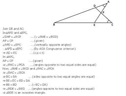 Frank Icse Class 9 Maths Ch 12 Isosceles Triangle Solution Ex 12 1 Isosceles Triangle Math Solutions