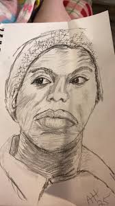 Charcoal of my Australian mother. I miss her. Her vibe shine through the 🌟  stardust in the cosmos to inspire us all. 🙌