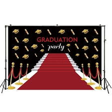 Unsplash has a gorgeous collection of graduation pictures, so you can depict it the right way. Graduation Party Backdrop Black Gold Red Carpet Congrats Grad Prom Party Event Supplies Decoration Banner Photo Background W2293 Background Aliexpress