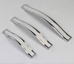 128mm silver crystal furniture hardware