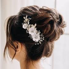 Check spelling or type a new query. Amazon Com Aw Bridal Bridal Hair Comb White Flower Wedding Hair Pieces Pearl Hair Side Comb Wedding Hair Accessories For Brides Silver Beauty Personal Care