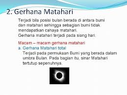 Ternyata gerhana itu ada 4 jenis ya. Gerhana Bulan Dan Matahari Kelas 6 Semester 2