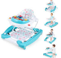 Costway 6 in 1 Baby Walker, Green, Foldable Design ...